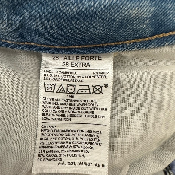 Old Navy Plus Kicker Boot-Cut Light Wash NWT High Rise Size 28W - Picture 5 of 5